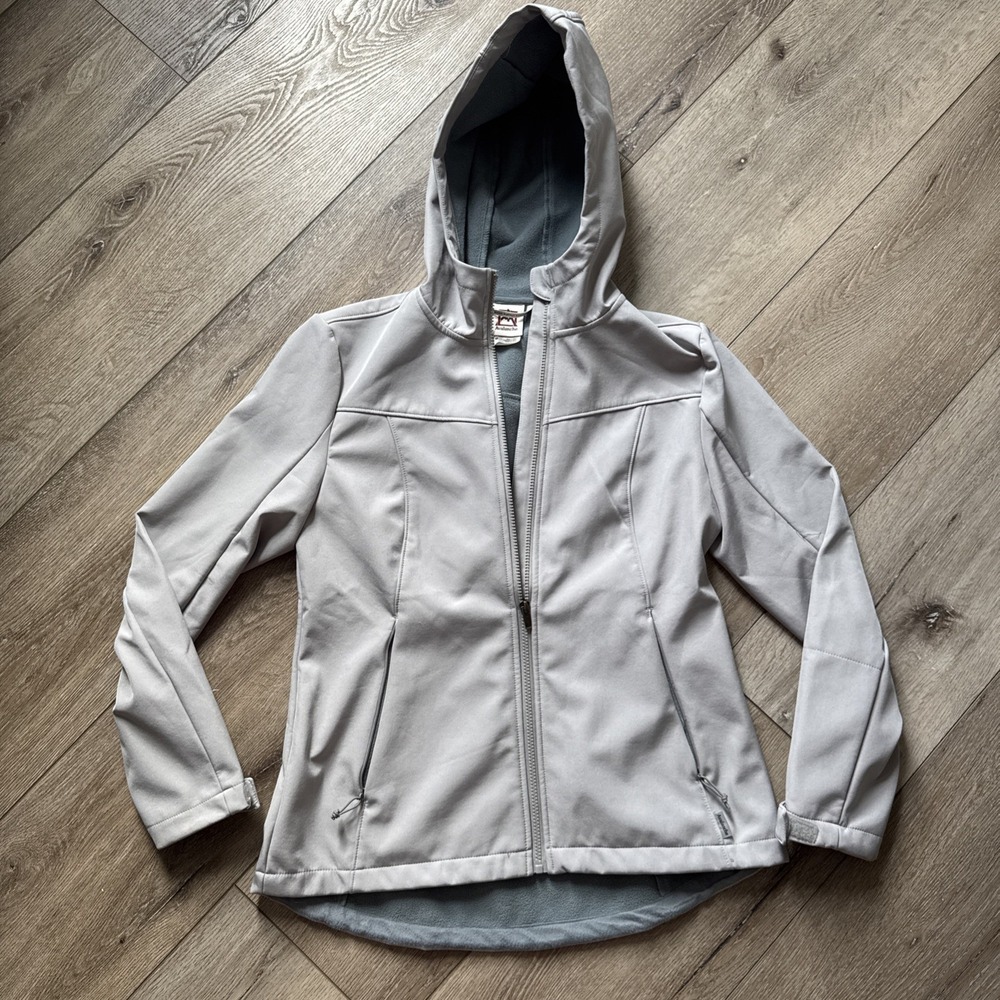 Avalanche Women Softshell Jacket Fleece Lined Hooded Midweight Coat Size M #42